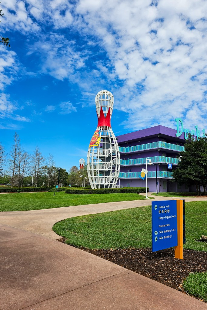 Disney's Pop Century 1950s Bowling Pin Staircase - Credit Angela Sorensen