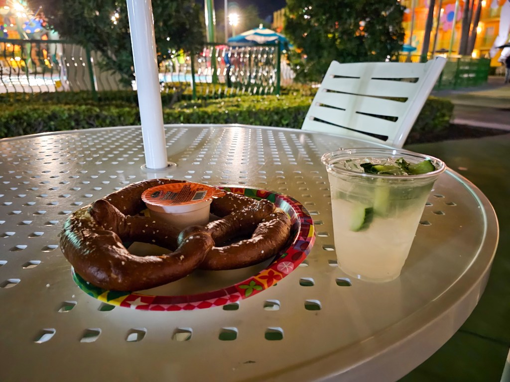 Disney's Pop Century Pretzel and Cocktail - Credit Angela Sorensen