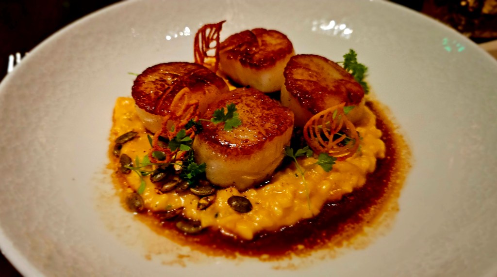 Scallops Entree at Topolino's Terrace at Disney's Riviera Resort